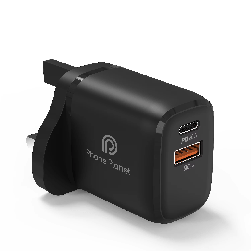 Phone Planet Charger 2_port USB-A+USB-C 20W
